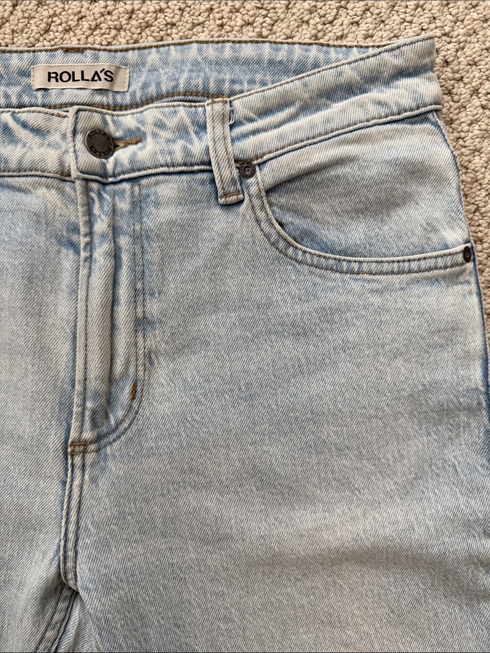 ROLLA'S Relaxo - Men's Light Wash Relaxed Jeans - Picture 3 of 6
